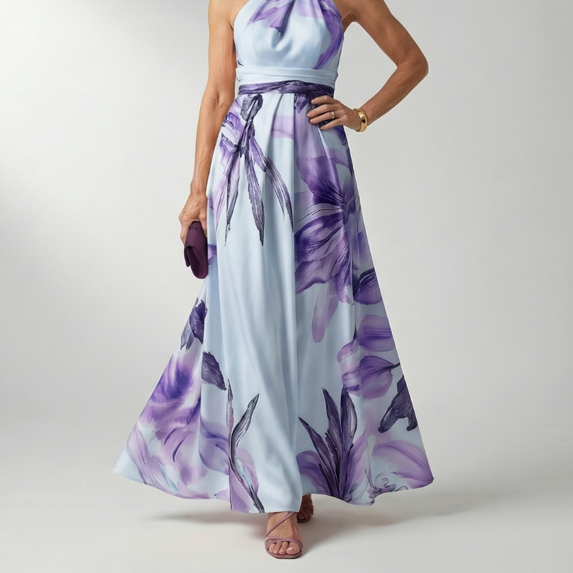 Amiel | Light Floral Maxi Dress