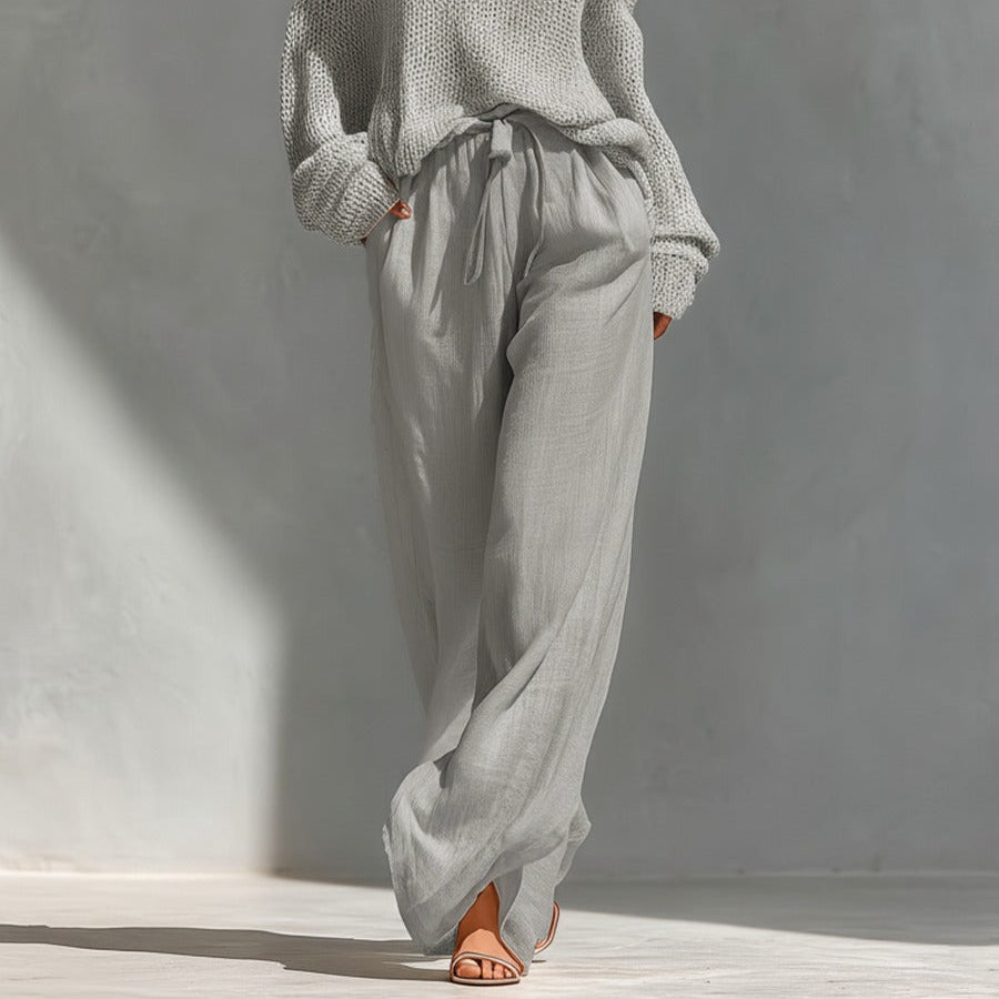 Sarah™ | Knit and Linen Fashion Set