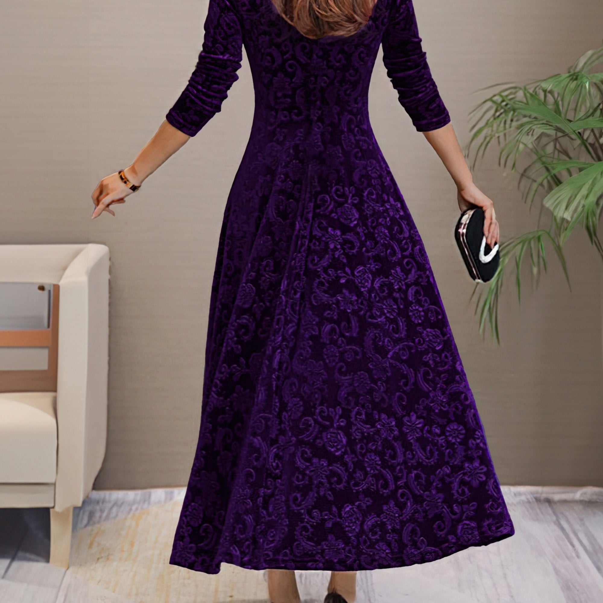 Denise Velvet Elegance Dress