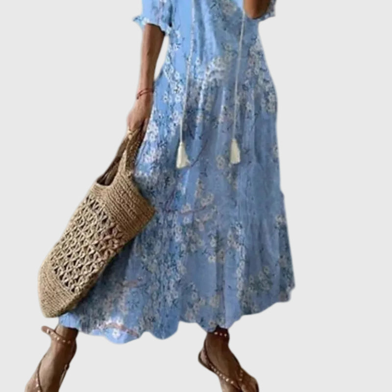 Women's Boho Vintage Summer Maxi Dress