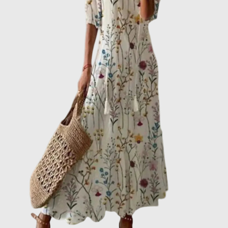 Women's Boho Vintage Summer Maxi Dress