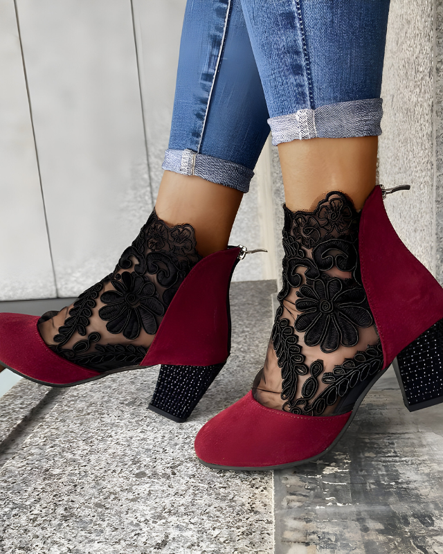 Breathable Orthopedic Heels for All-Day Comfort Red | DUUWE