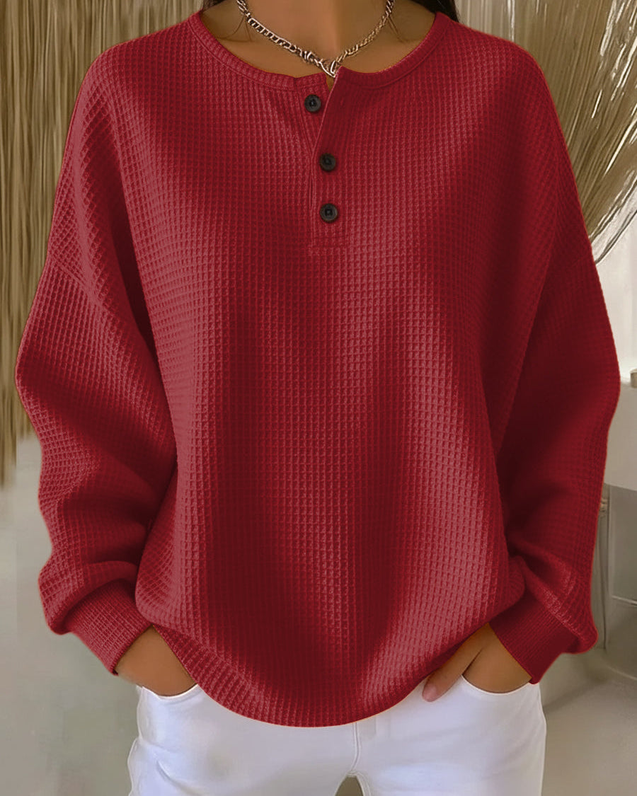 Chic Collar Sweatshirt for Everyday Casual Style