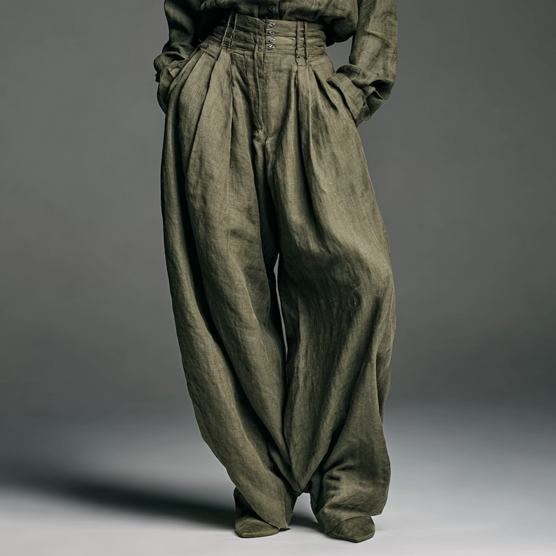 Breathable Women's 2-Piece Set: Long-Sleeve Top and Wide-Leg Pants