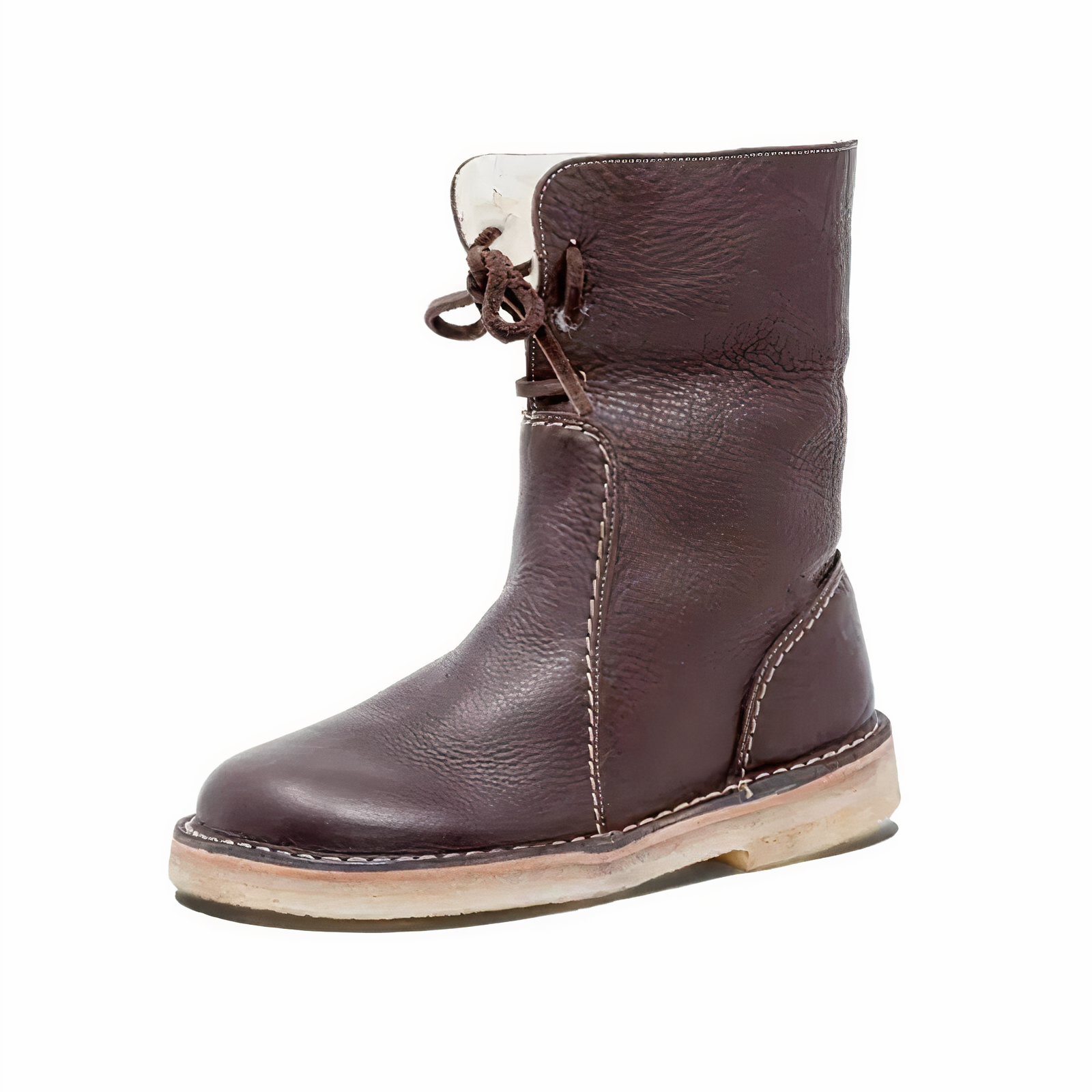 Chic Women's Casual Leather Mid-Calf Boots for Everyday Style and Comfort