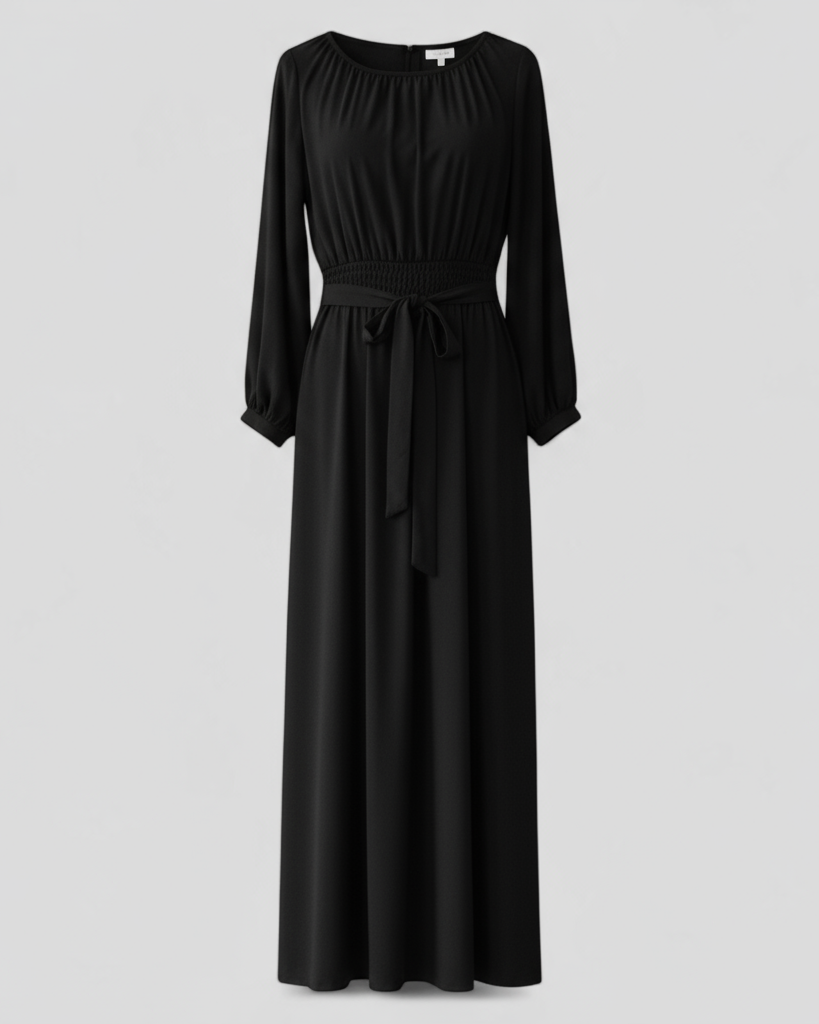 Chic Belted Maxi Dress for Effortless Elegance