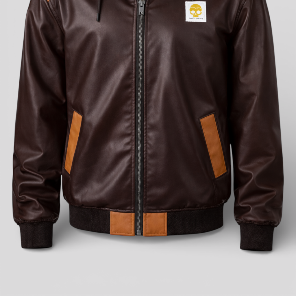 Winter jacket with refined finish