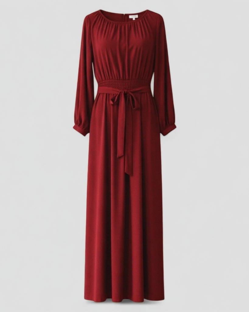 Chic Belted Maxi Dress for Effortless Elegance