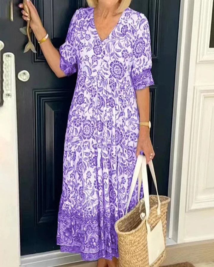 Boho Maxi Dress for Effortless Beauty | DUUWE