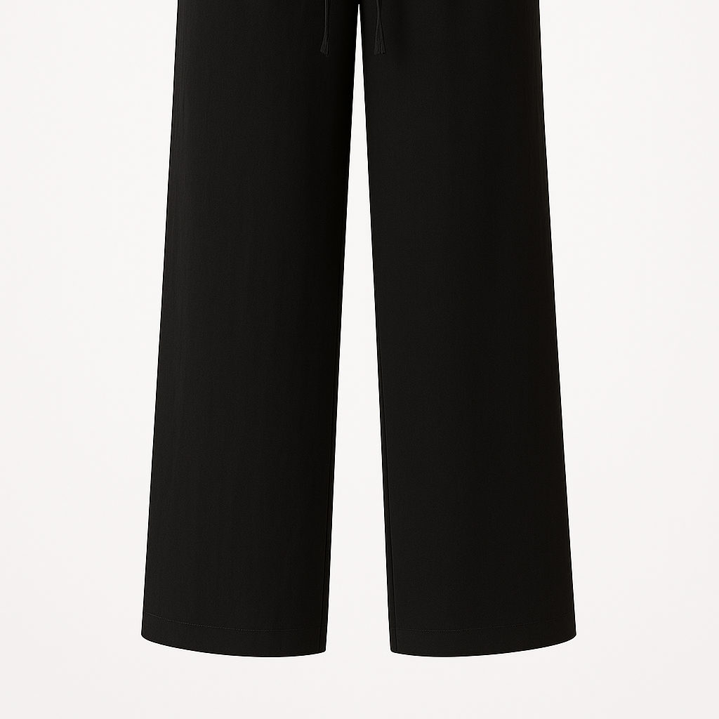 Chic High-Waist Palazzo Pants with Tie Belt – Effortless Elegance and Comfort