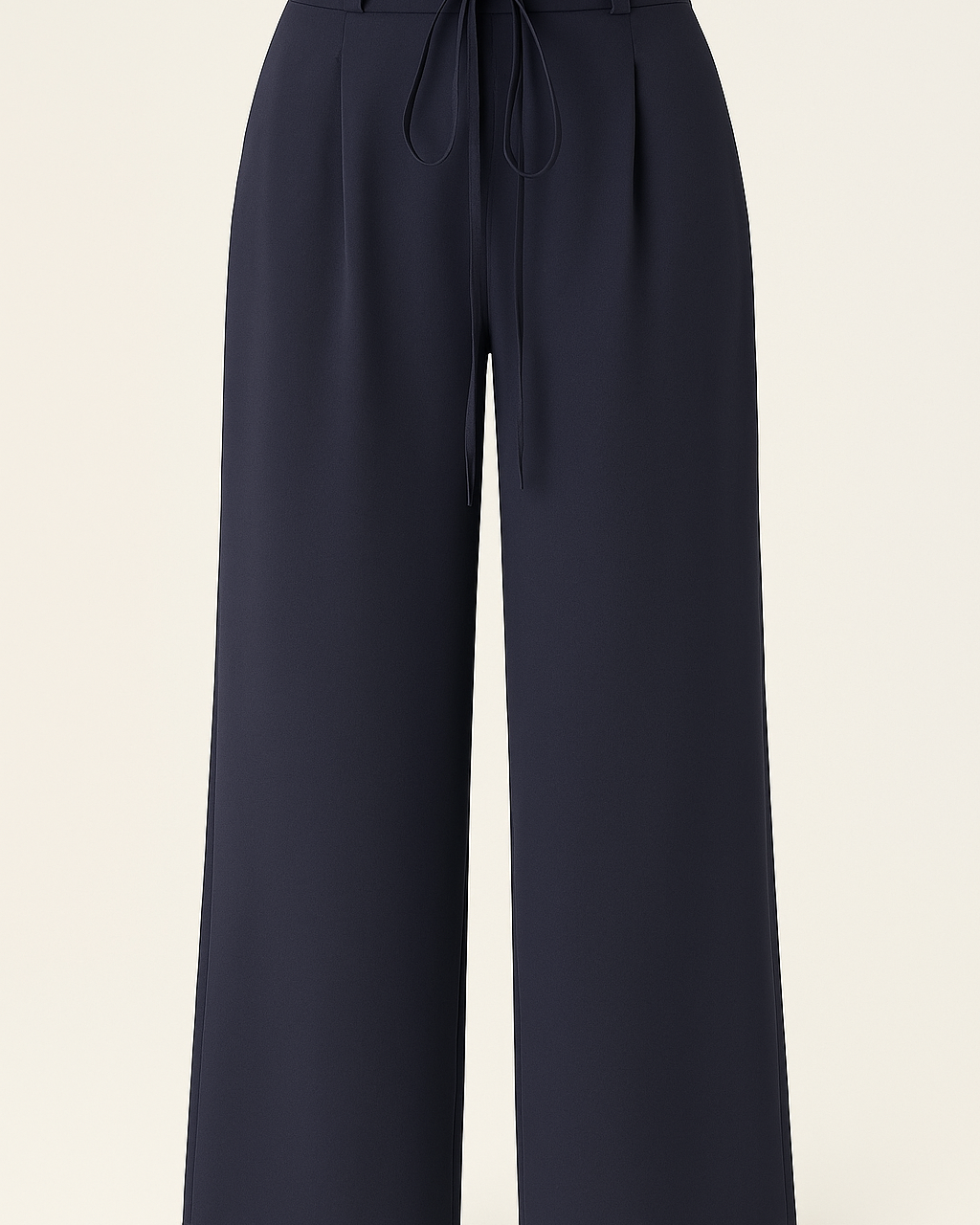 Chic High-Waist Palazzo Pants with Tie Belt – Effortless Elegance and Comfort