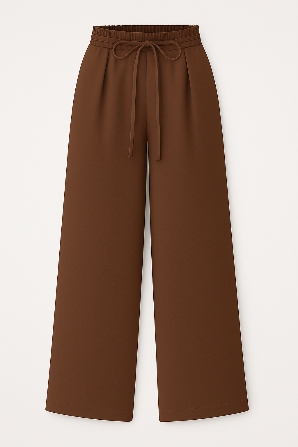 Chic High-Waist Palazzo Pants with Tie Belt – Effortless Elegance and Comfort