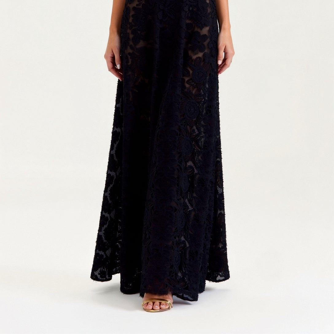 Donna Women's Bustier Maxi Dress – Elegant Wedding Guest Gown