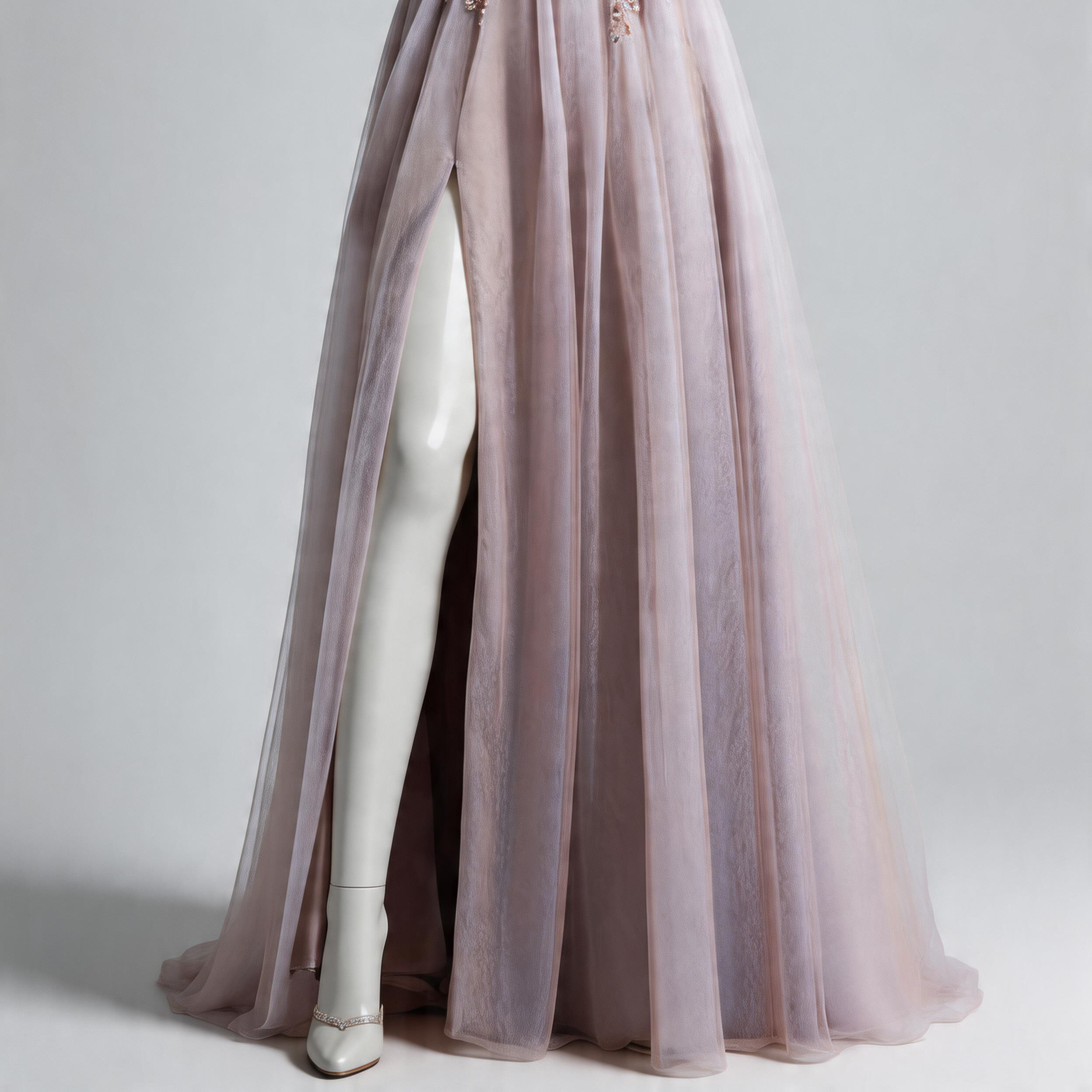 Women's Embellished Maxi Dress – Elegant Wedding Guest Gown