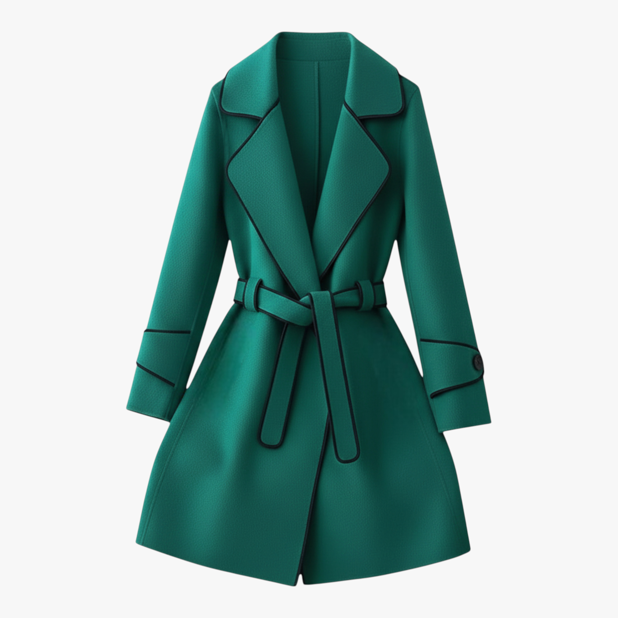 Women's Belted Winter Coat – Elegant, Refined Style and Cozy Warmth