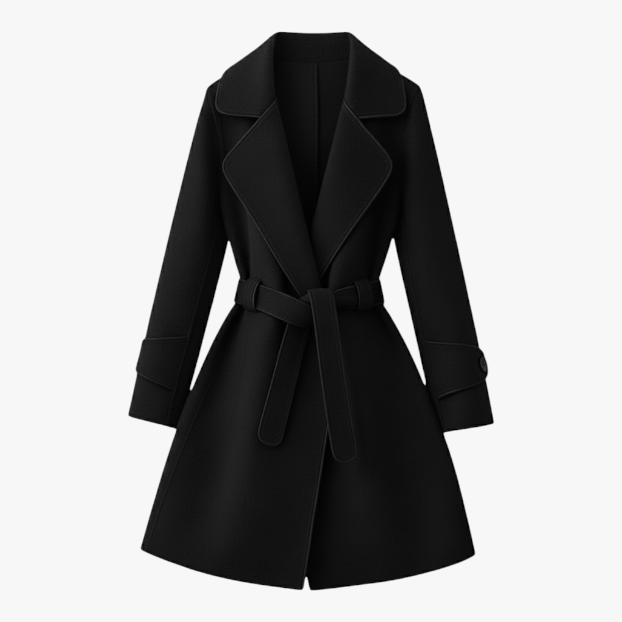 Women's Belted Winter Coat – Elegant, Refined Style and Cozy Warmth