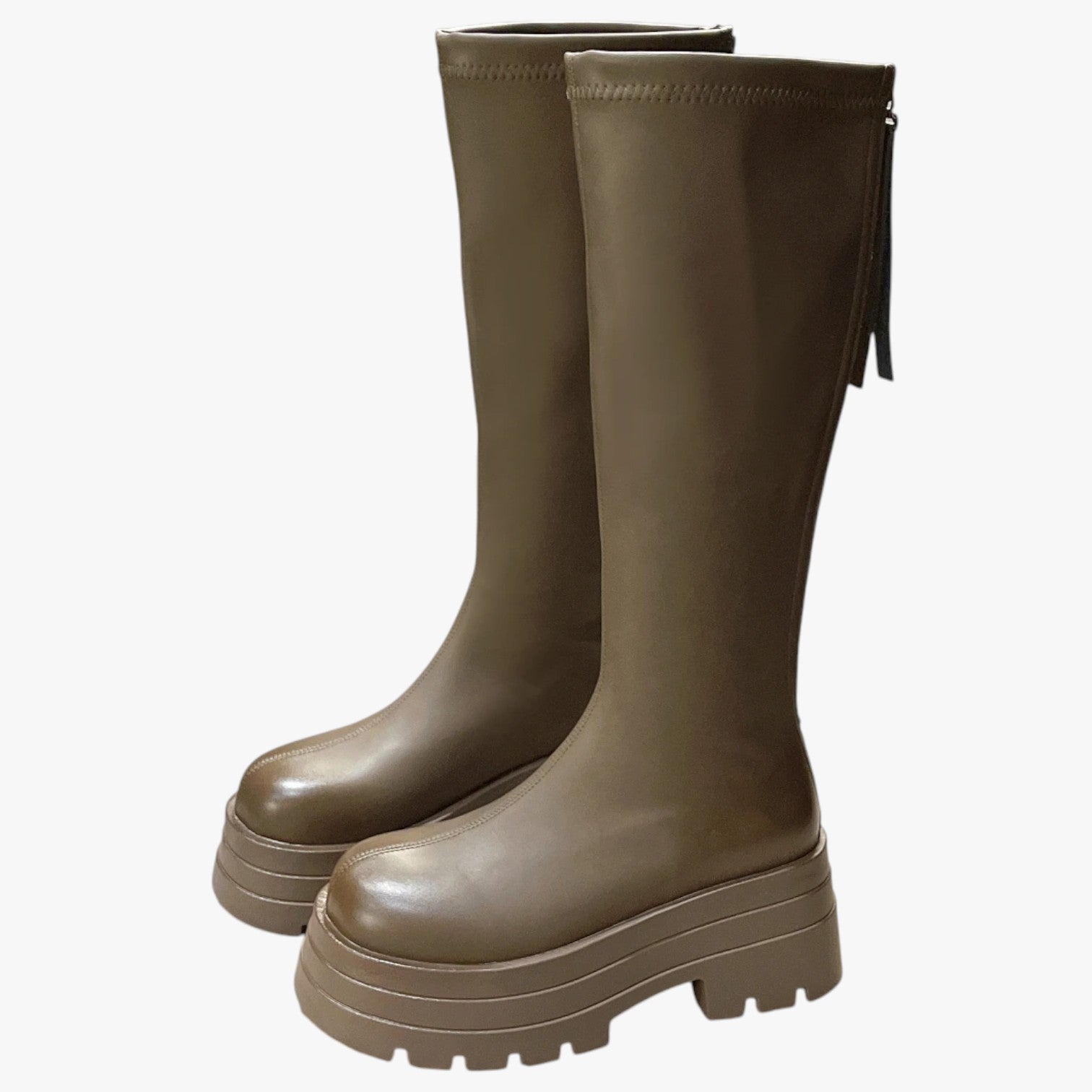 Chic Women's Over-the-Knee Boots with Thick Soles for All-Day Comfort