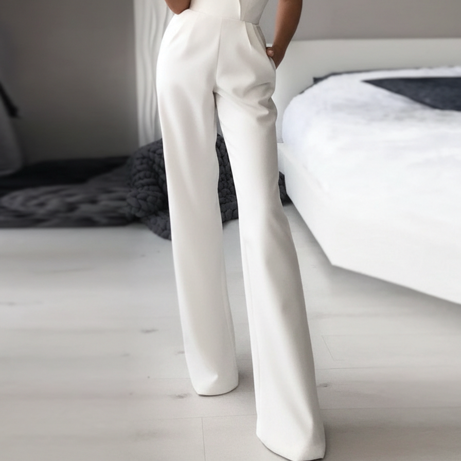 Women's Sleek, Elegant Sleeveless Jumpsuit
