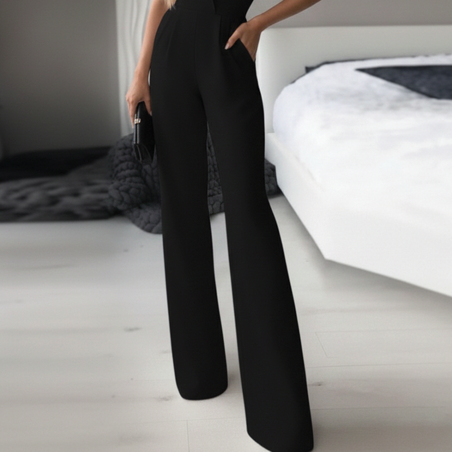 Women's Sleek, Elegant Sleeveless Jumpsuit