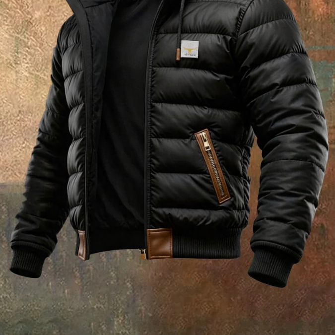 Black Lined Jacket – Warm and Stylish