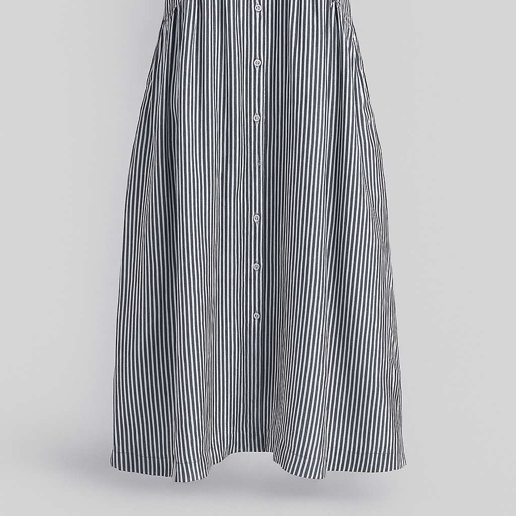 Elegant Women's Midi Dress with Handy Pockets