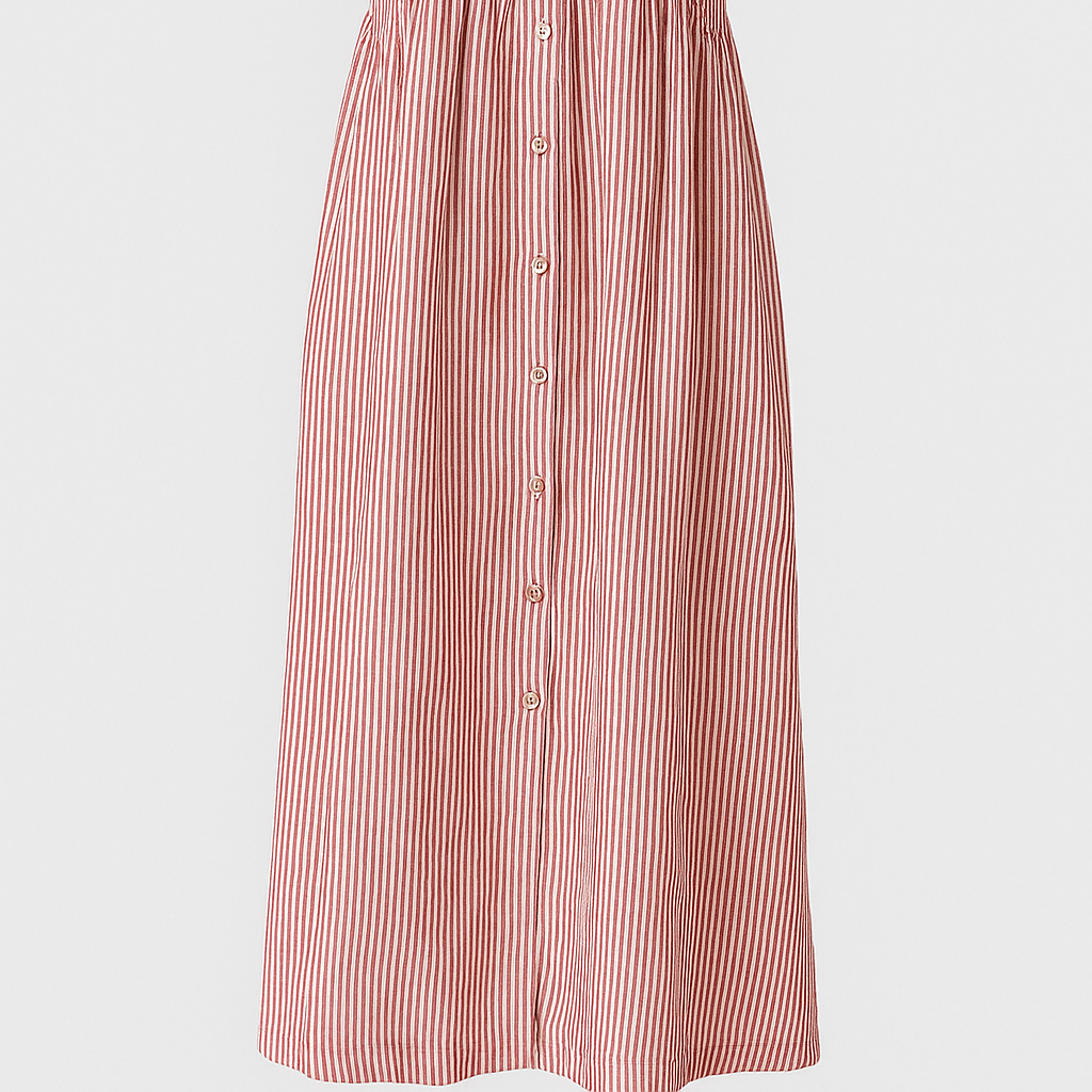 Chic Women's Elegant Midi Dress with Convenient Pockets