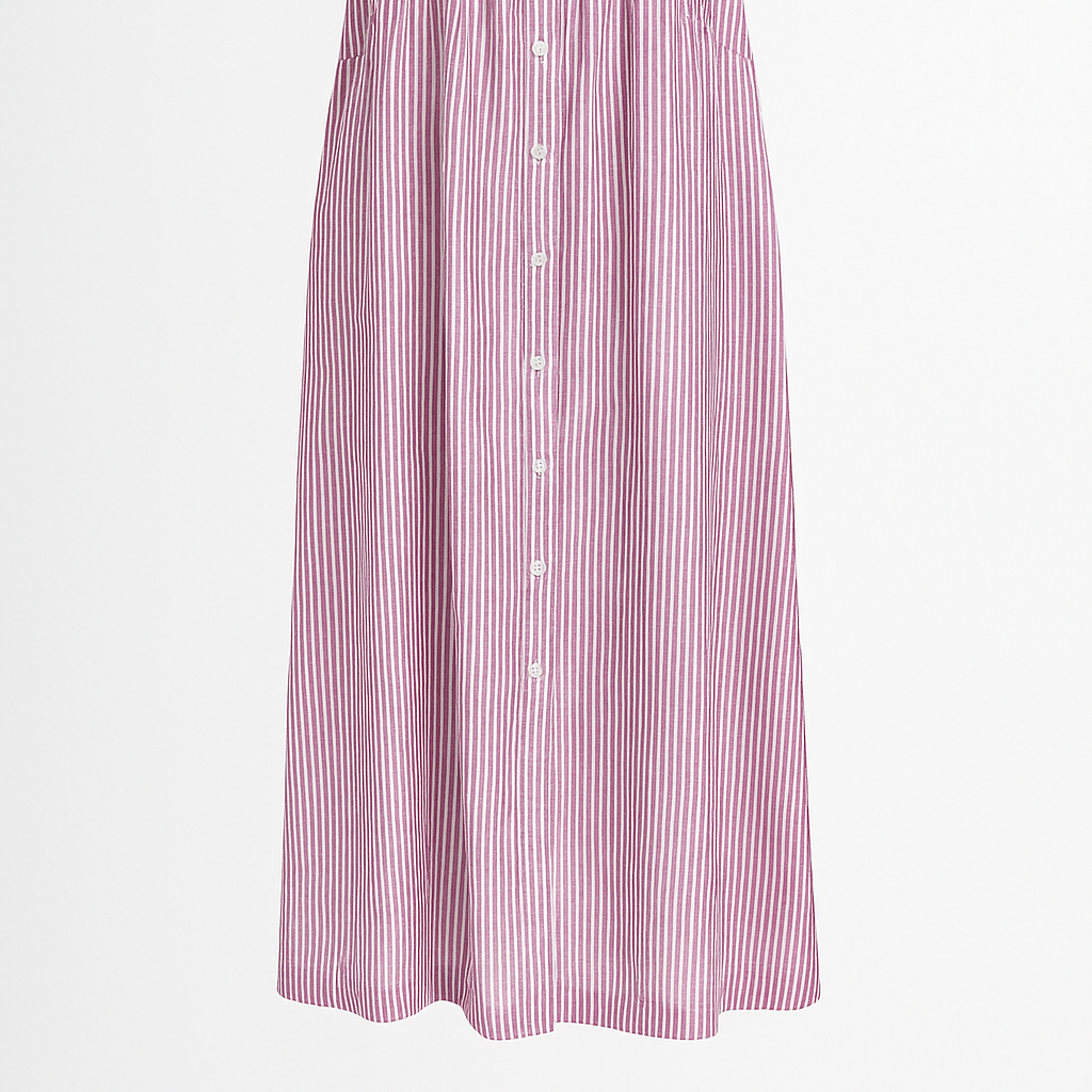 Chic Women's Elegant Midi Dress with Convenient Pockets