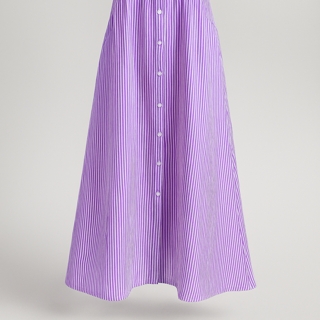 Elegant Women's Midi Dress with Handy Pockets