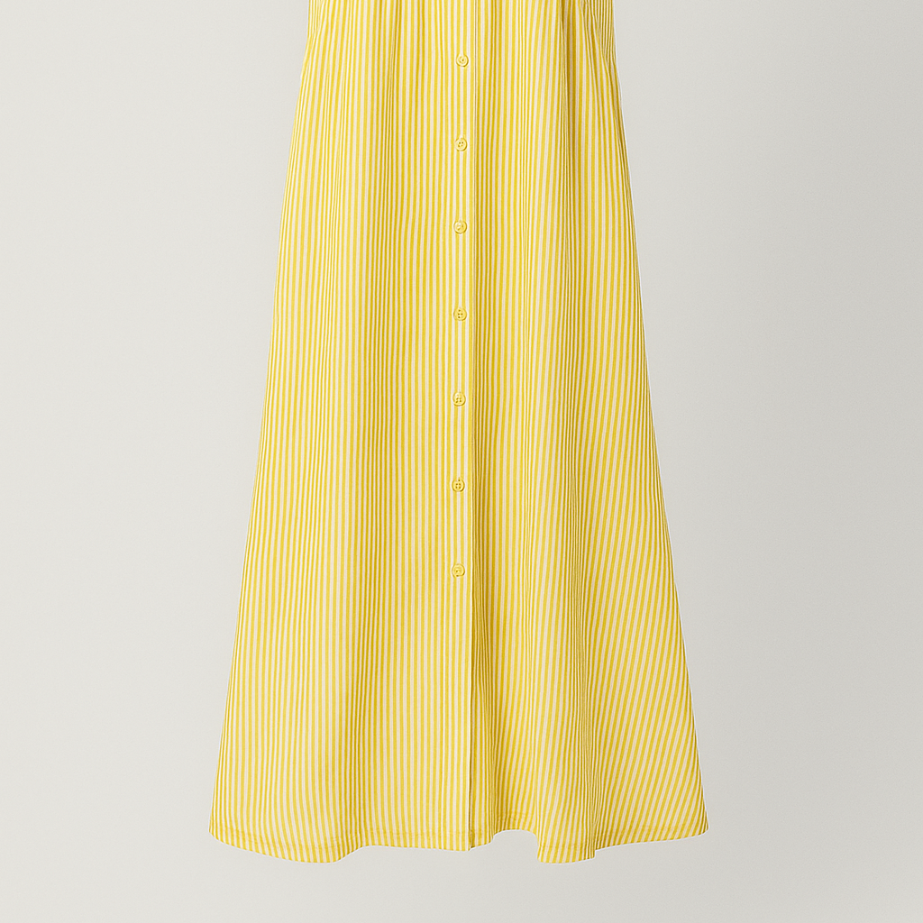 Chic Women's Elegant Midi Dress with Convenient Pockets