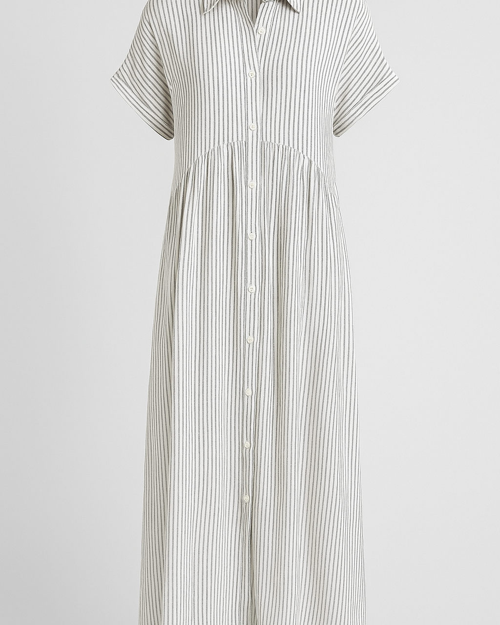Chic Women's Elegant Midi Dress with Convenient Pockets