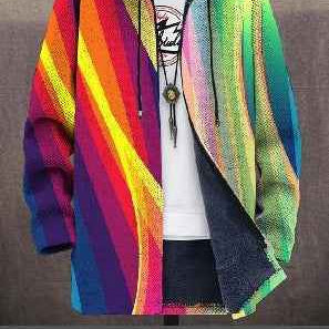 Women's Cozy Art-Inspired Cardigan for Everyday Comfort
