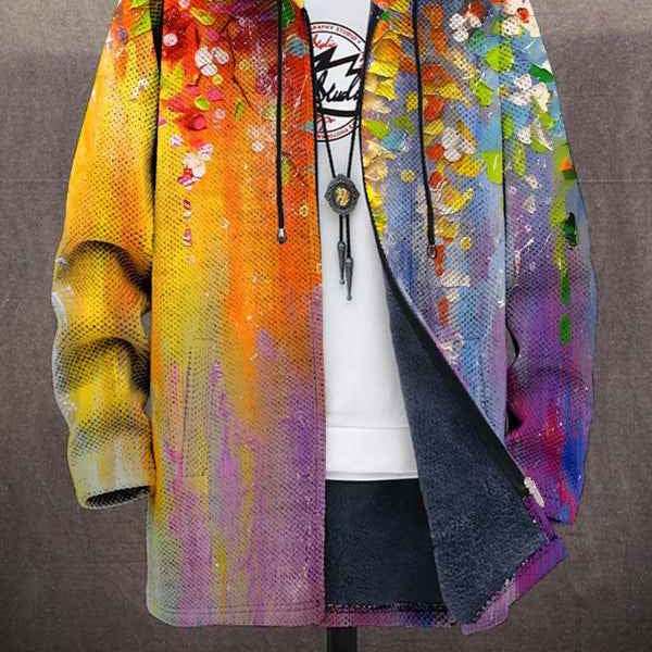 Women's Cozy Art-Inspired Cardigan for Everyday Comfort