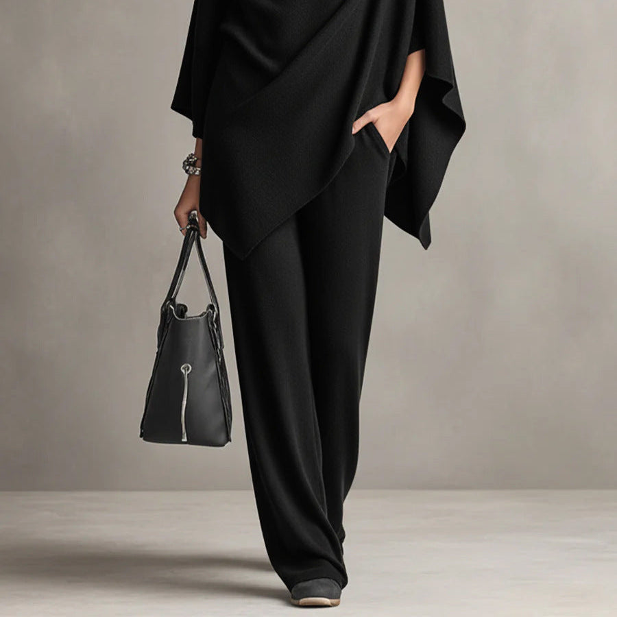 Women's Elegant Draped Two-Piece Set