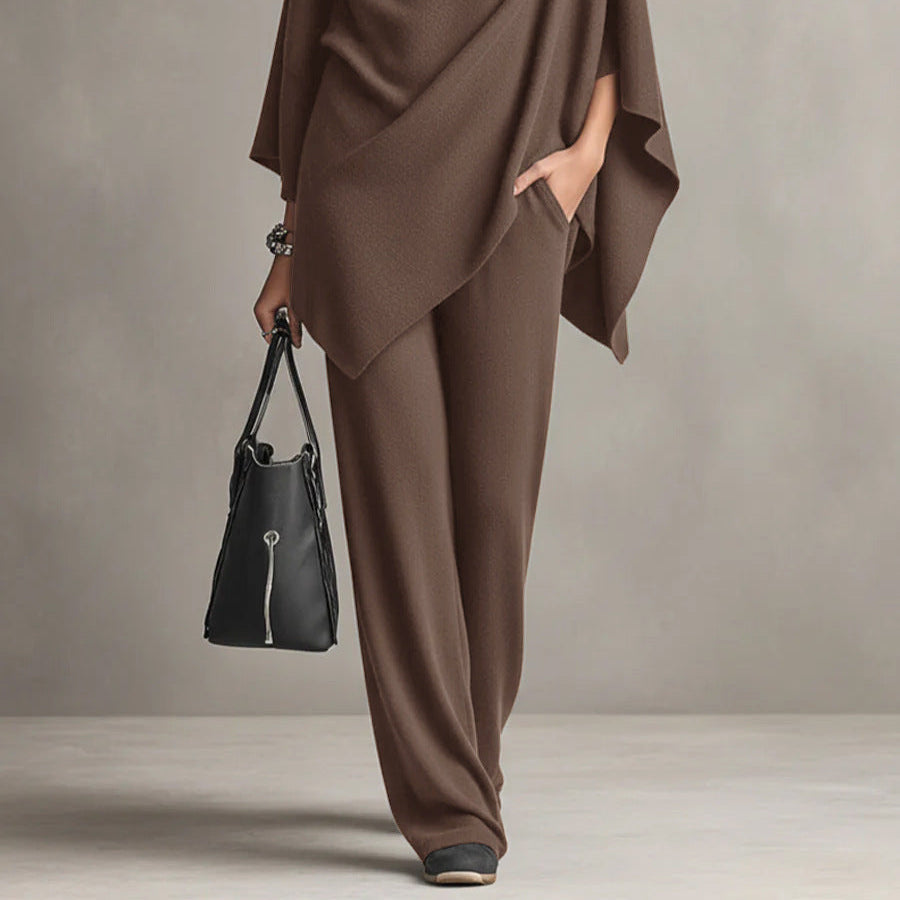 Women's Elegant Draped Two-Piece Set