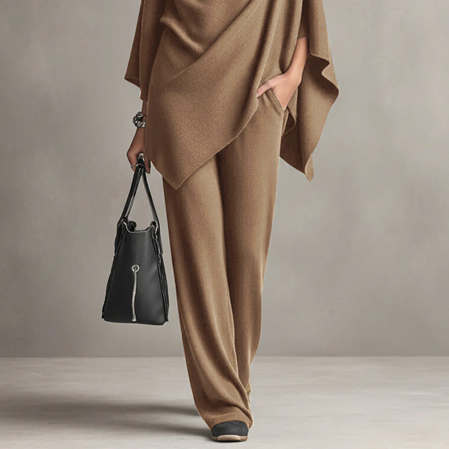 Women's Elegant Draped Two-Piece Set