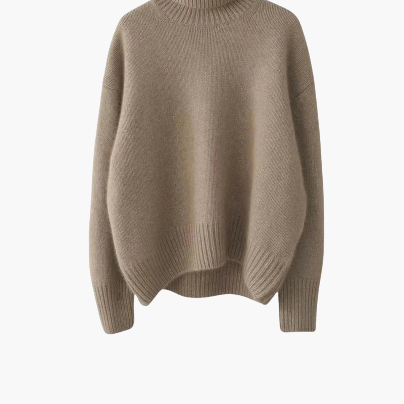 Women's Cozy Ultra-Soft High-Neck Knit Sweater