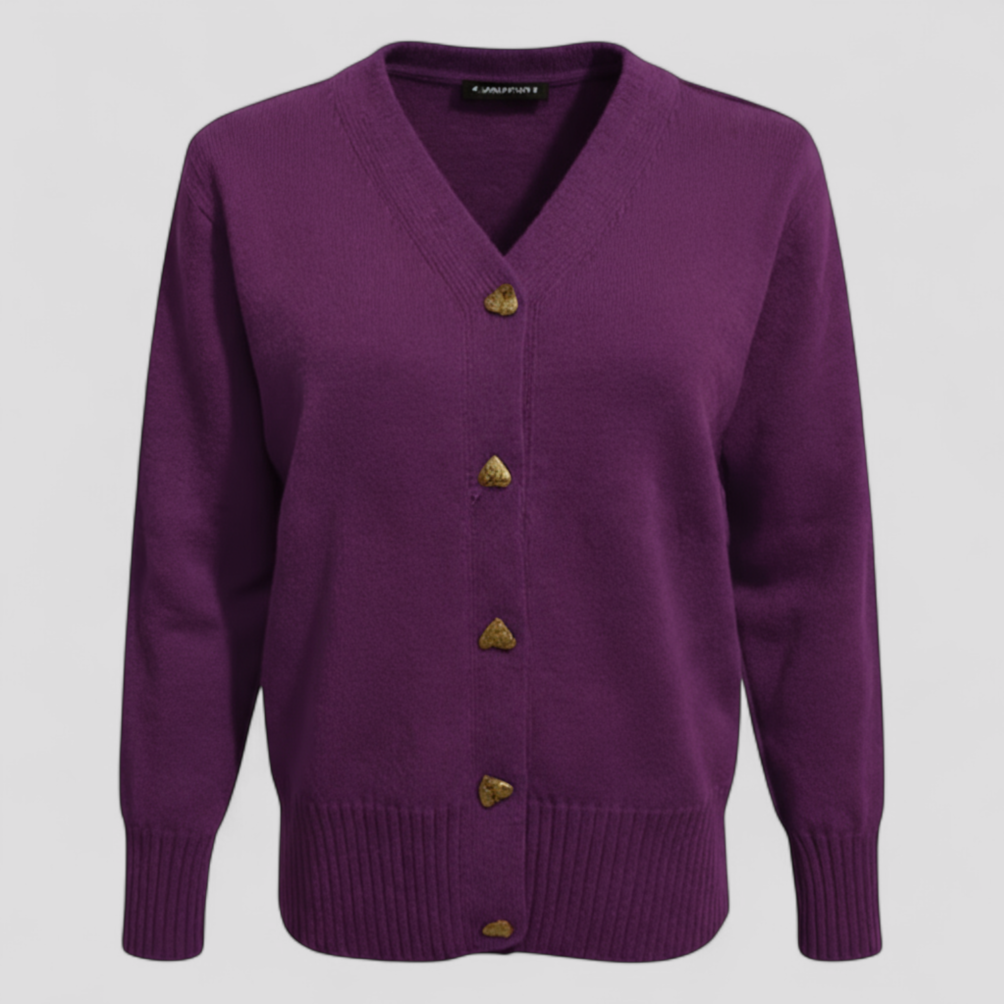 Women's Button-Front Knit Sweater