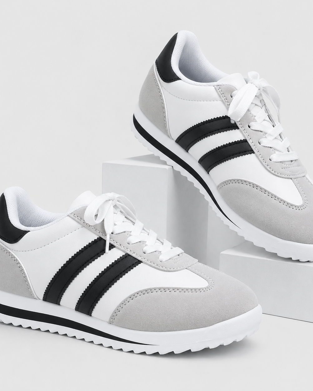 Retro Casual Sneakers – Lightweight Lace-Up Everyday Shoes