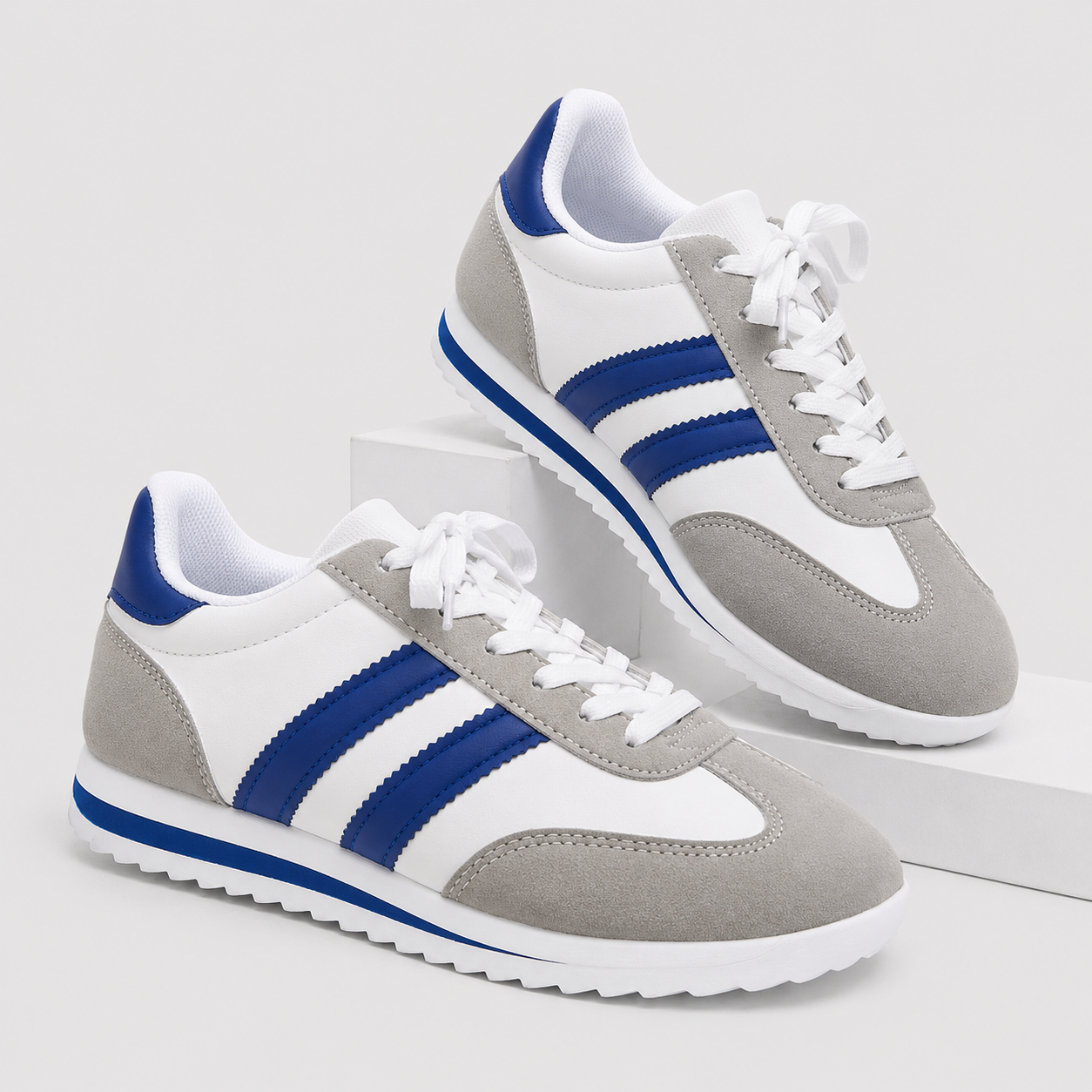 Retro Casual Sneakers – Lightweight Lace-Up Everyday Shoes