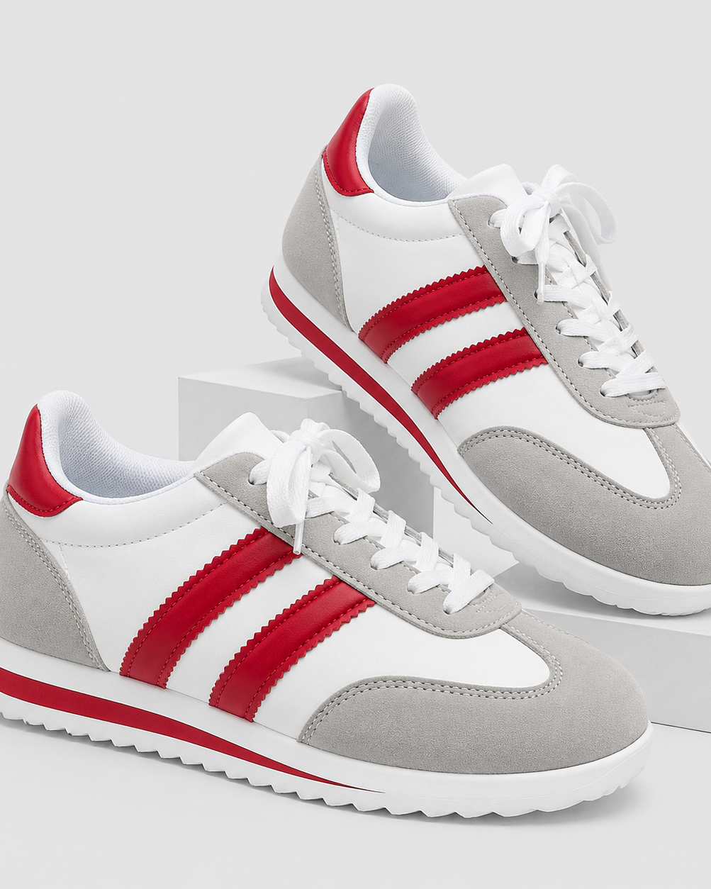 Retro Casual Sneakers – Lightweight Lace-Up Everyday Shoes