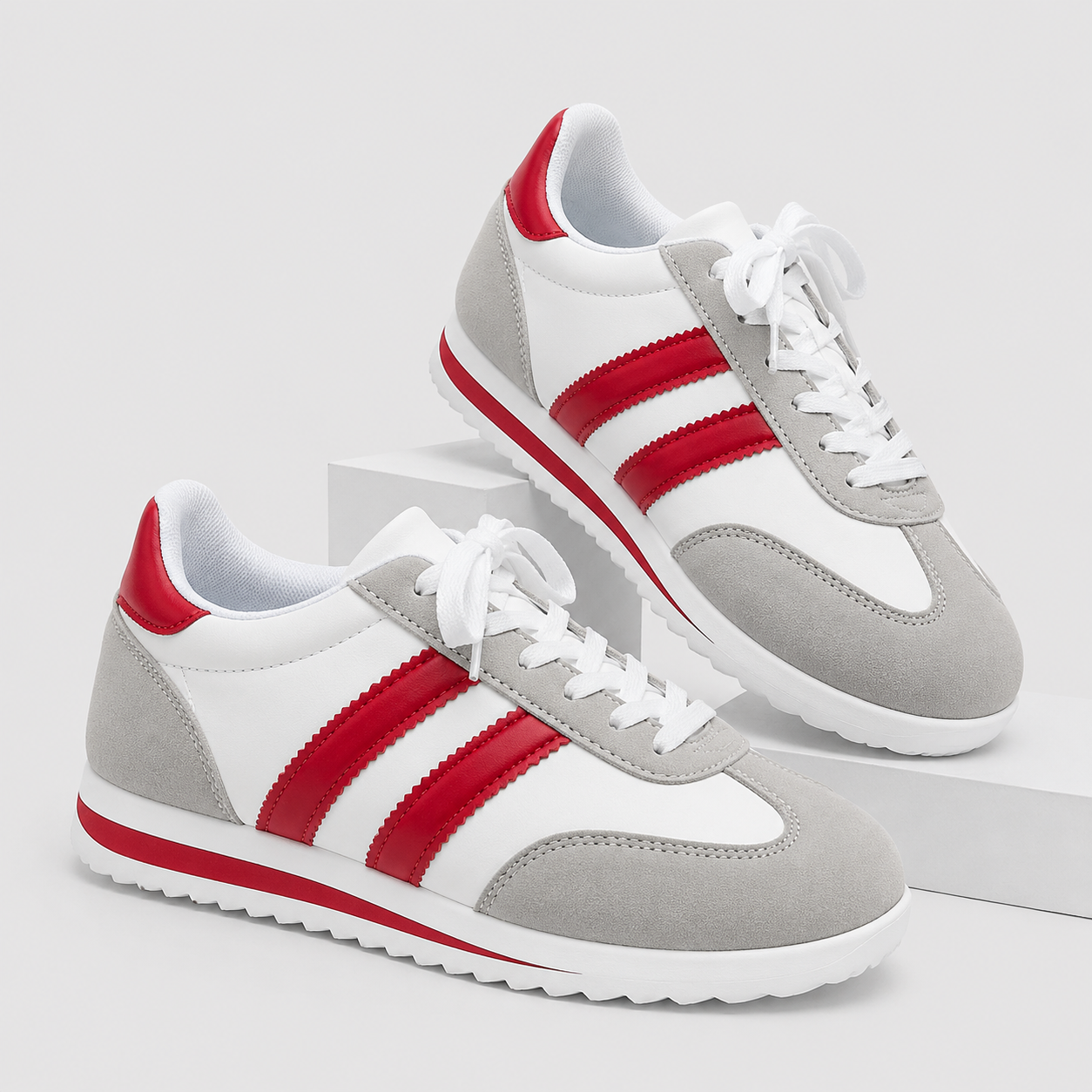 Retro Casual Sneakers – Lightweight Lace-Up Everyday Shoes