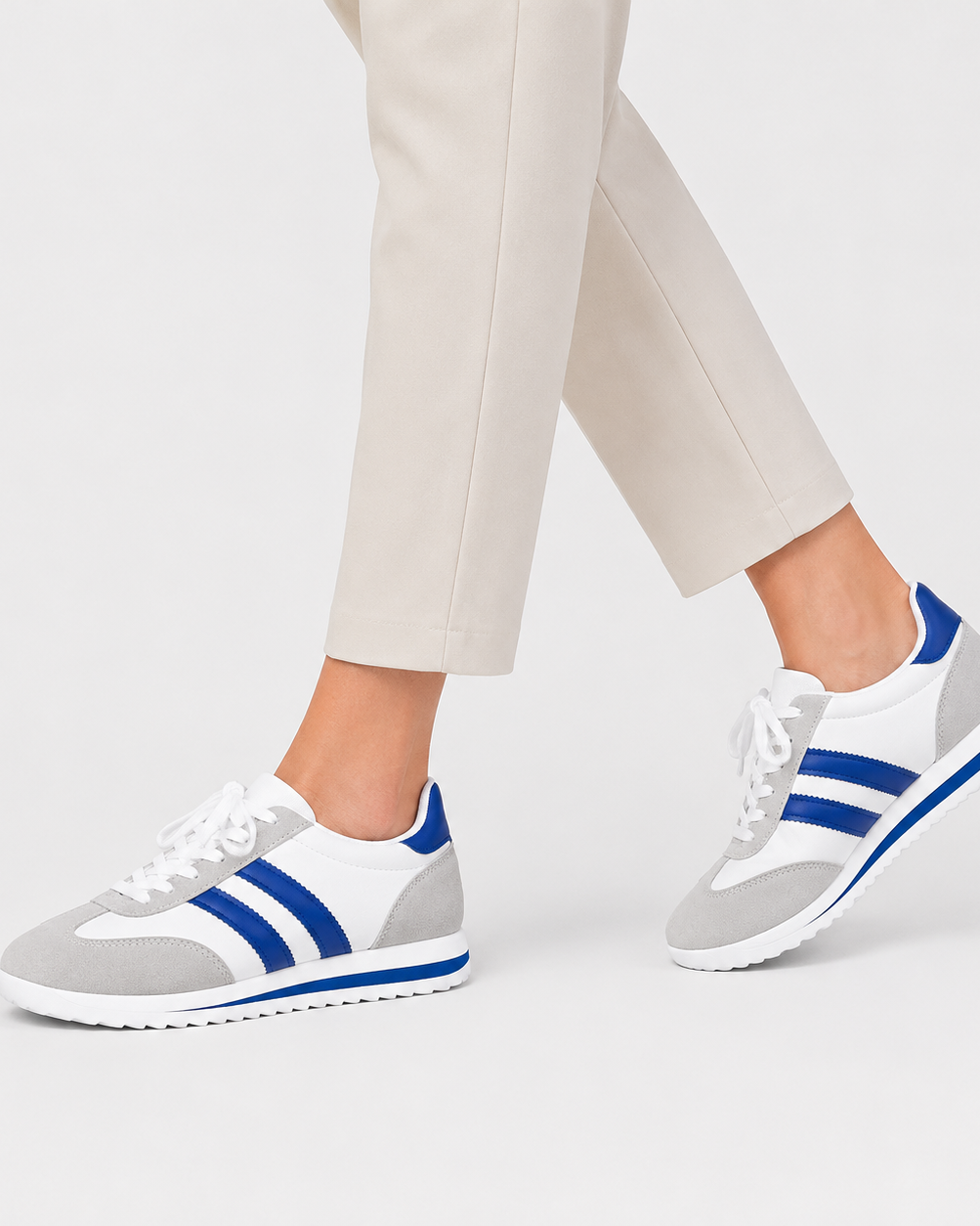Retro Casual Sneakers – Lightweight Lace-Up Everyday Shoes