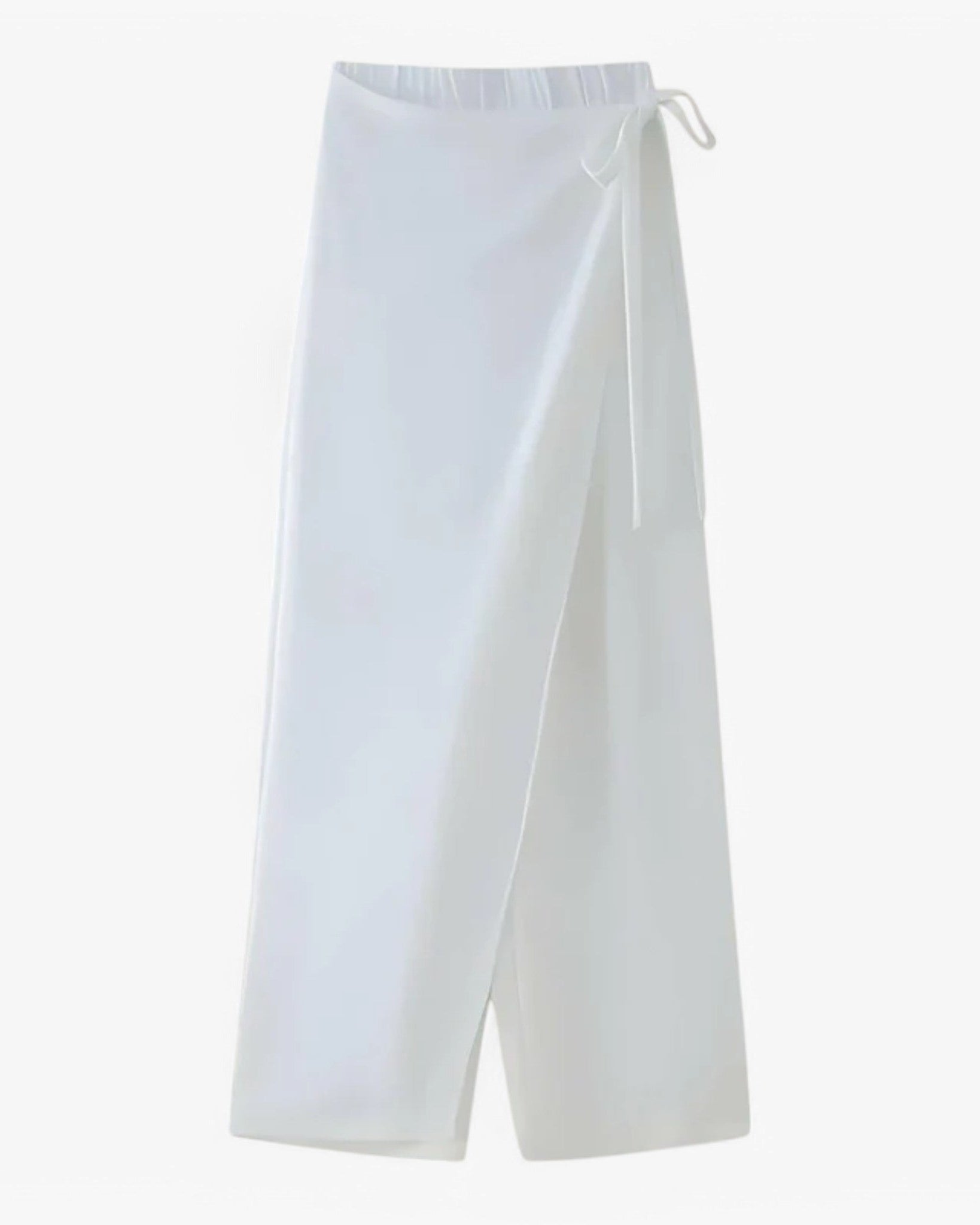Alessia | Damen-sæt Unifarben - Bluse & slange - Hvid slange - women's fashion - {{ product_tags }