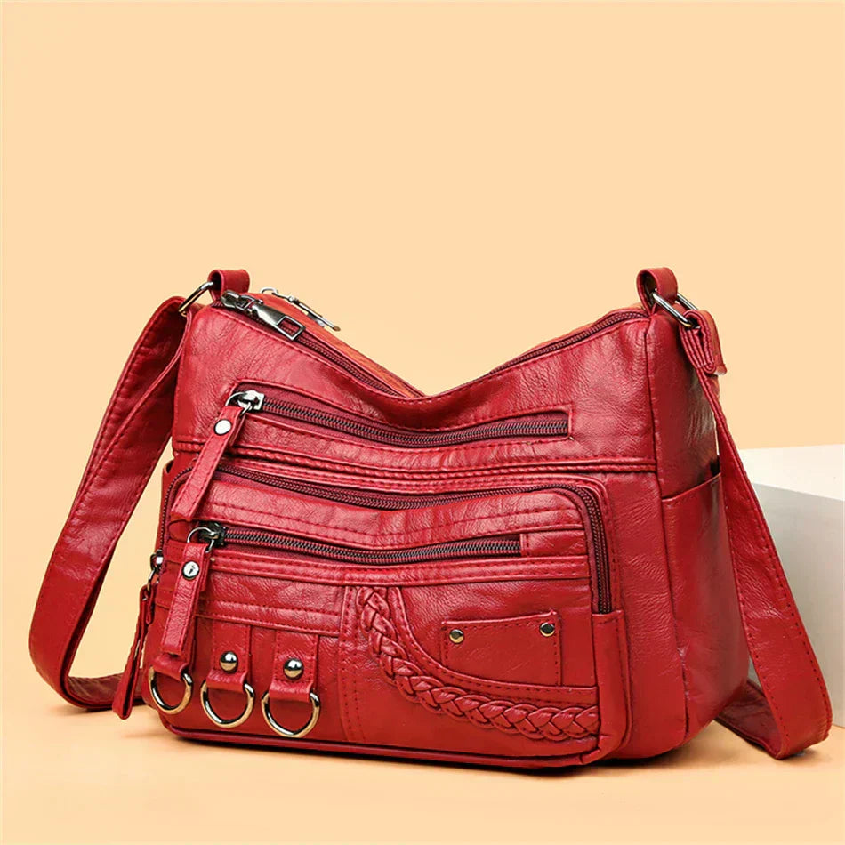 Women's Timeless Multi-Layer Crossbody Bag for Effortless Everyday