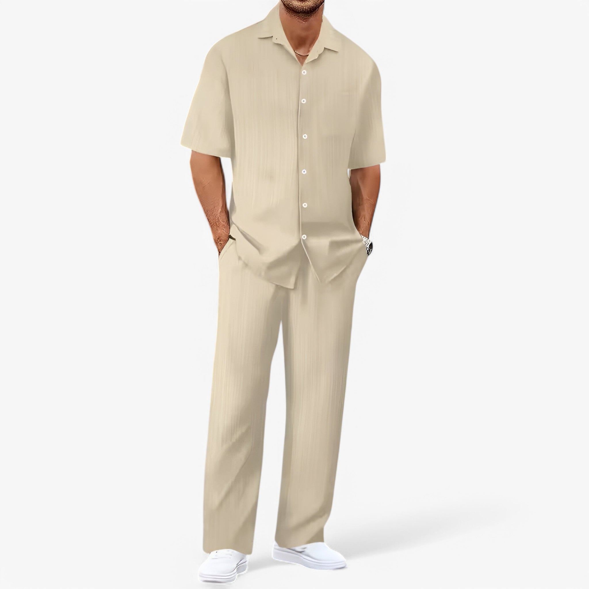 Effortless Business Casual Shirt & Pants Set