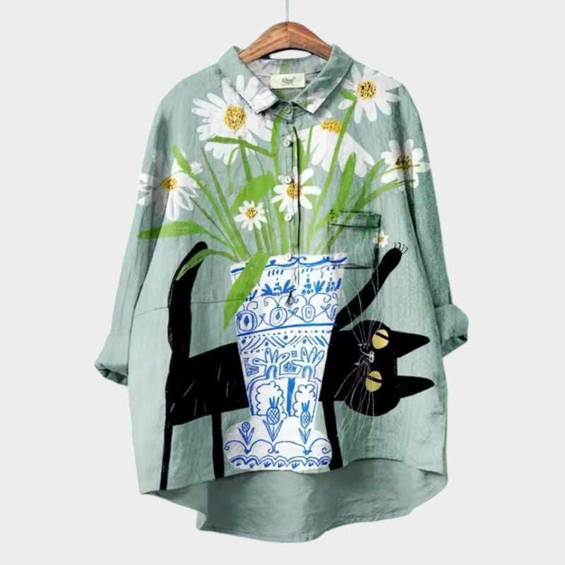 Women's Saga Blouse - Effortless Chic Top