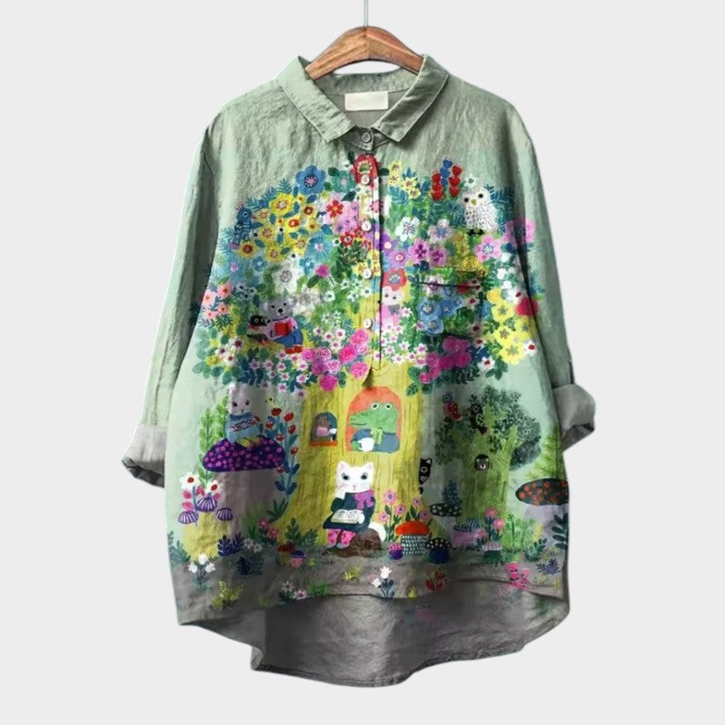 Women's Saga Blouse - Effortless Chic Top