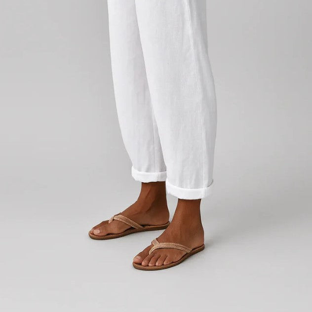 Sharona - Lightweight Linen-Cotton Pants