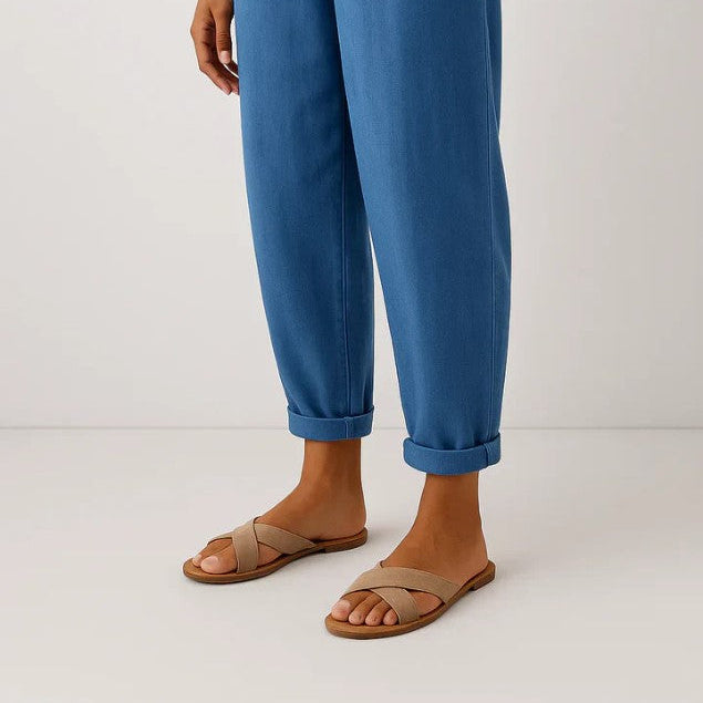 Sharona - Lightweight Linen-Cotton Pants