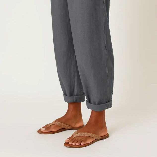 Sharona - Lightweight Linen-Cotton Pants